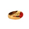 Bague en or jaune et corail