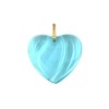 Pendentif Baccarat Coeur en cristal bleu