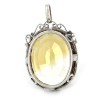 Pendentif en argent avec une citrine