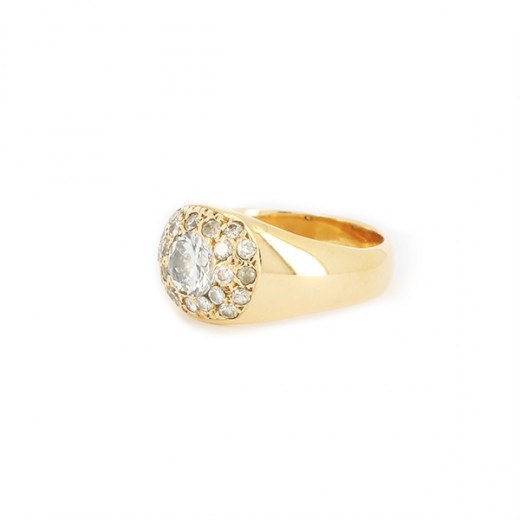 Bague diamant en or jaune 18k diaments 