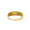 Bague or jaune solitaire