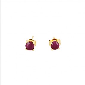 Boucles d'Oreilles Rubis en...