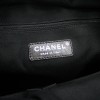 Sac Chanel cabas en tissu et en cuir noir