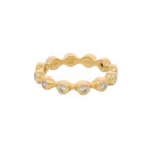 Bague or jaunes diamants