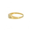 Bague or jaune solitaire