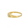 Bague or jaune solitaire