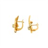 Bague plume or jaune