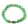 Bracelet de perles verte