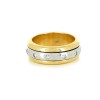 Bague en or 14 K anneau tournant