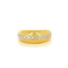 Bague en or jaune 18k et diamants