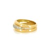 Bague en or jaune 18k et diamants