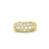 Bague en or jaune 18k et diamants