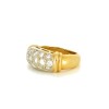 Bague en or jaune 18k et diamants