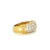 Bague en or jaune 18k et diamants