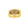 Bague en or jaune 18k et diamants