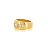 Bague en or jaune 18k et diamants