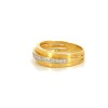 Bague en or jaune 18k et diamants