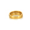 Bague en or jaune 18k et diamants