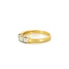 Bague en or jaune 18k et diamants