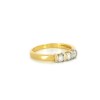 Bague en or jaune 18k et diamants