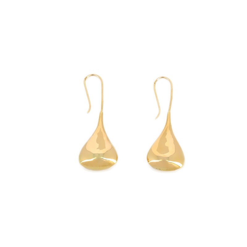 Boucles d'Oreilles Dormeuses Goutte Or Jaune 750 - 235400 - Bijouterie  Cupillard