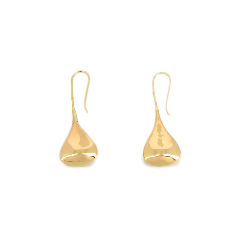 Boucles d'Oreilles Dormeuses Goutte Or Jaune 750 - 235400 - Bijouterie  Cupillard