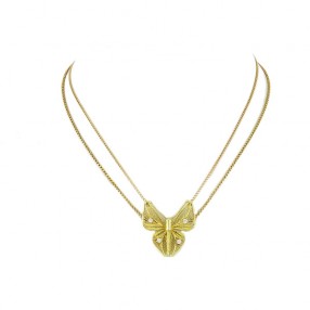 Collier centre Papillon en...