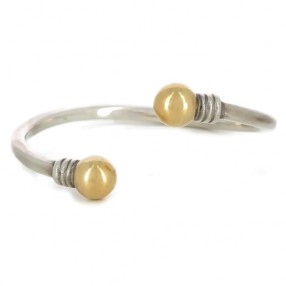 Bracelet en argent et or jaune