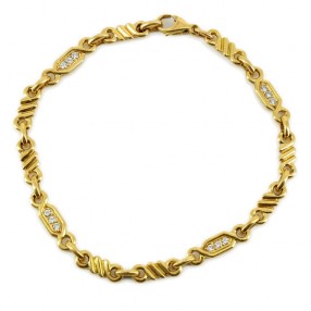Bracelet en or jaune avec...