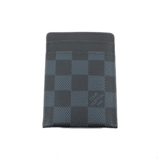 Auth LOUIS VUITTON Neo Porte Cartes Card Holder N62666 Damier Graphite  #W302032