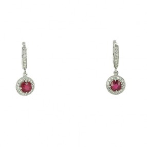 Boucles d'oreilles Rubis en...