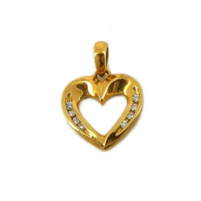 Pendentif Coeur en or jaune...