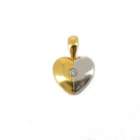 Pendentif Coeur 2 ors avec...