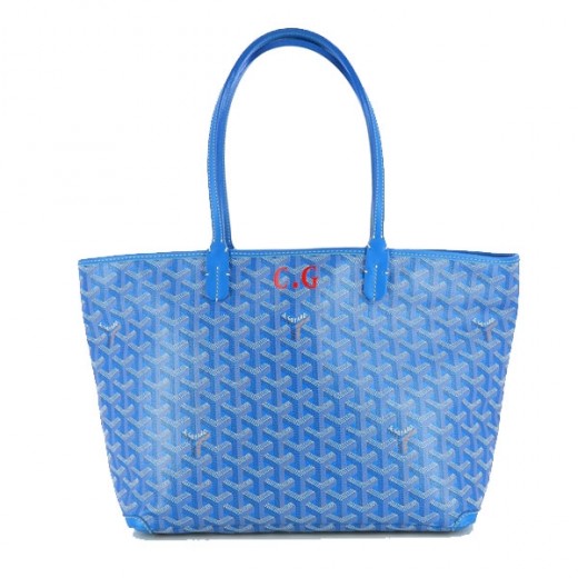 Sac a main Goyard bleu avec porte monnaie