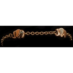 Bracelet elephant en or