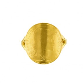 Bague Pièce Napoléon en or...