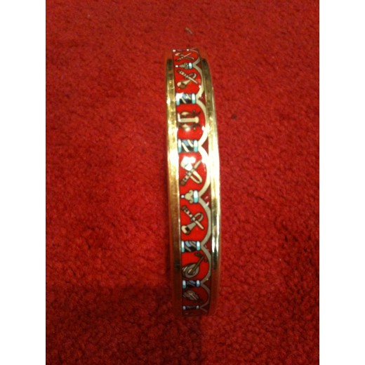 Bracelet Hermes en émail fin " Instruments "
