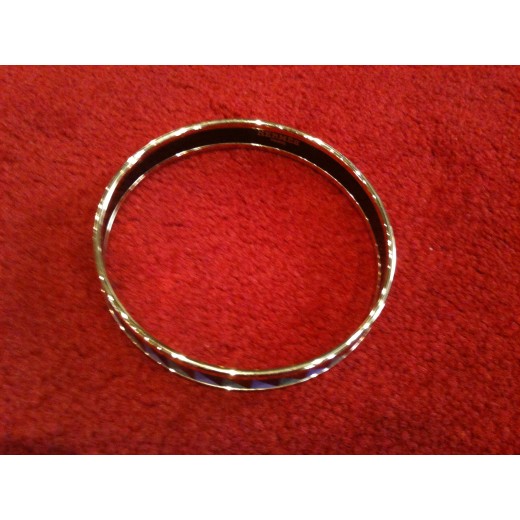 Bracelet Hermes fin en émail " Losanges "