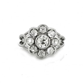 Bague 1960'/70' diamants en...