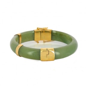 Bracelet 1980' en jade et...