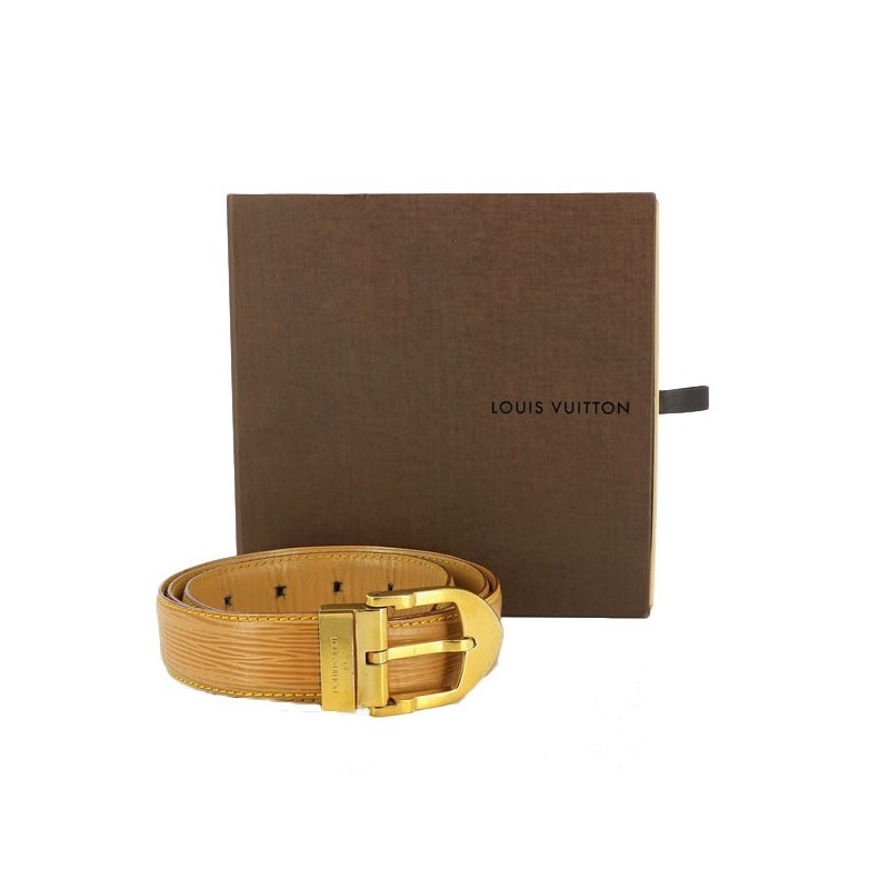 Louis Vuitton - Ceinture en cuir DAMIER - Belt - Catawiki