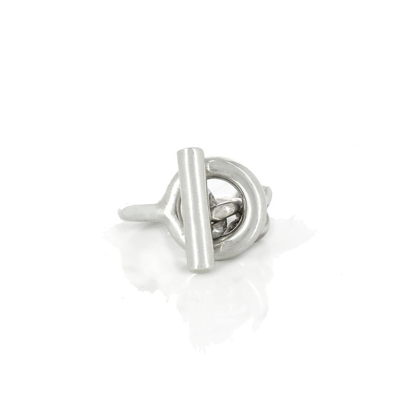 Bague Herm s Croisette en argent