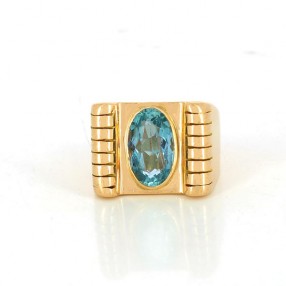 Bague 1940'-1950' en or...