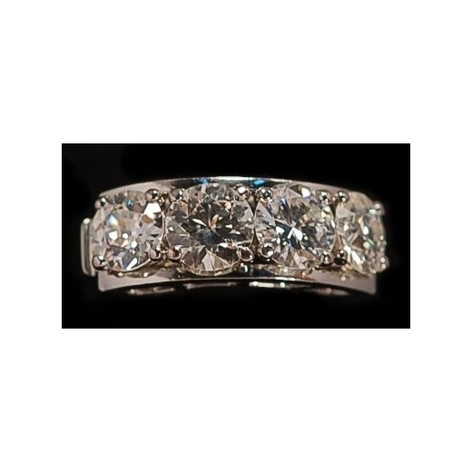 Bague jarretiere diamants 1930's