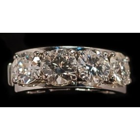 Bague jarretiere diamants 1930's