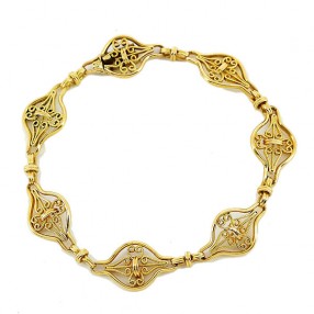 Bracelet 1920' filigrane en...