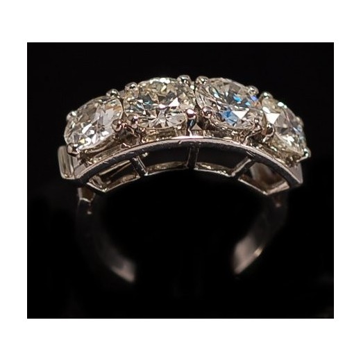 Bague jarretiere diamants 1930's