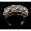 Bague jarretiere diamants 1930's