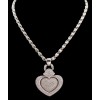 Pendentif Coeur Pavage Diamants