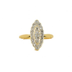 Bague Marquise 2 ors et...